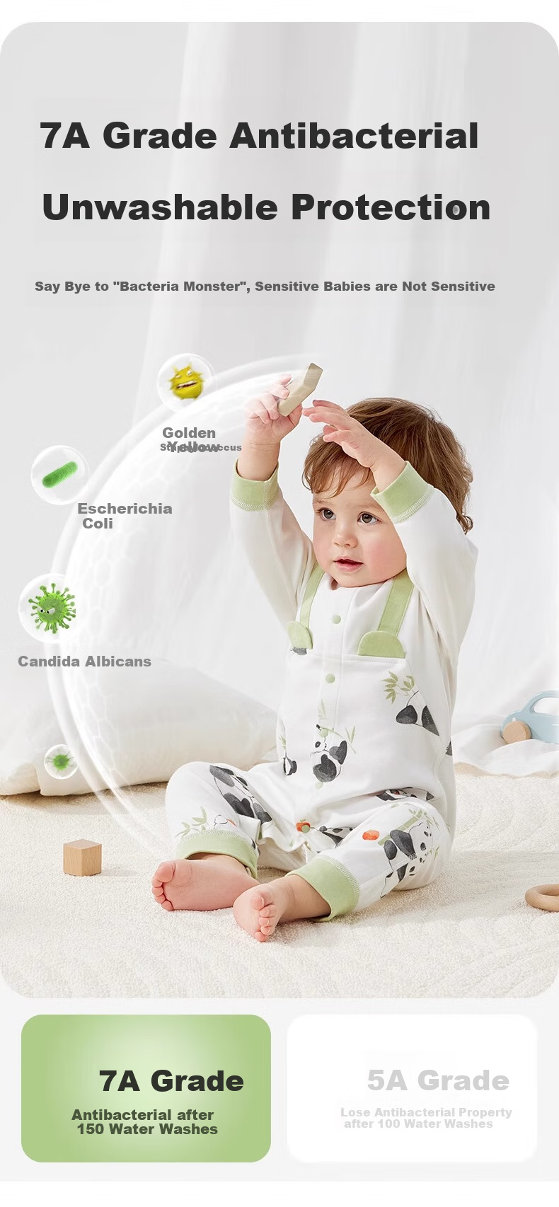 AIBEDILA Baby Romper, Autumn Season, Infant Class A Pure Cotton Onesie, for Boys And Girls, Outdoor Bodysuit, Crawling Suit, Close-Fitting Clothing, Size 80 5