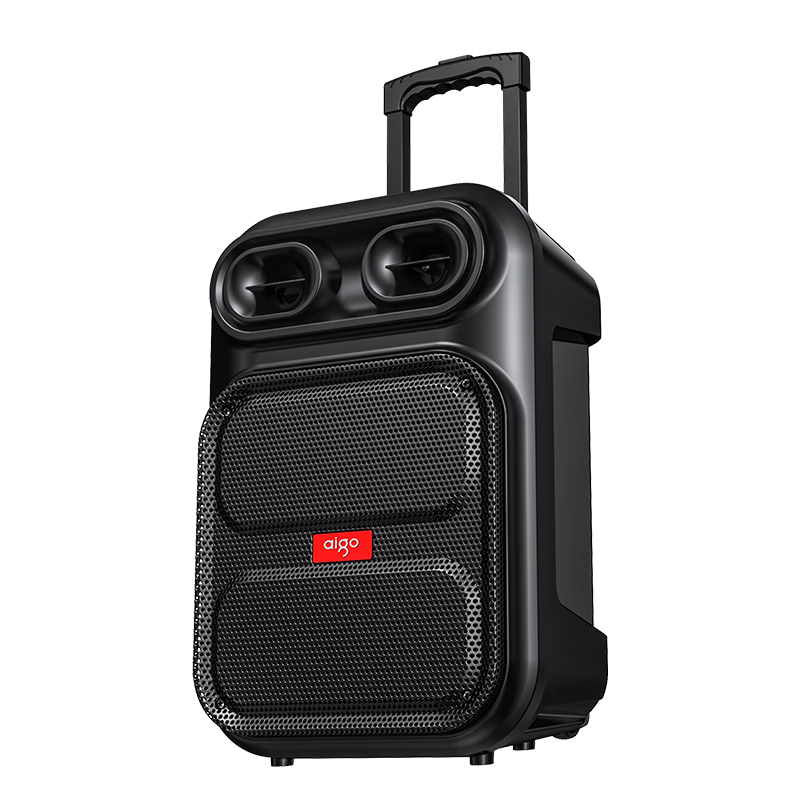 Aiguozhe S56, 12-Inch Square Dance Speaker, Wireless Bluetooth Trolley Speaker, High-Power Outdoor Speaker, Karaoke Portable Subwoofer, Street Vending Amplifier, Standard Versio
