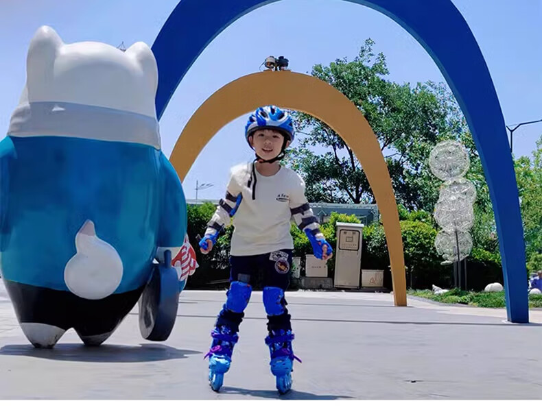 Feiying Roller Skates for Children, Girls And Boys, Beginner Inline Skates, Professional Lock-Wheel Flat Roller Skates, Inline Skating Shoes, Ice Skates 20