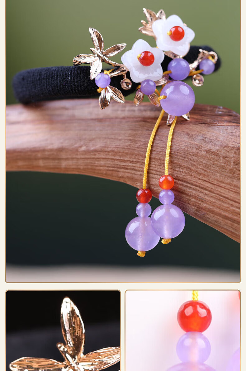 Gunai Simple Hair Ties, Elastic Bands, Hair Accessories for Women, New Cute Style on Instagram, Goddess Day And New Year Gift for Girls 7