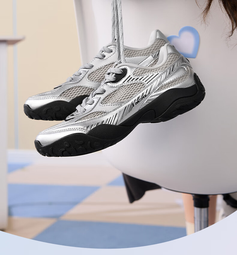 361° Women's Sports Shoes, Spring And Summer Swan Shoes, Mesh Upper, Retro Commuter Style, Thin-Soled Casual Shoes, 682526763-1 10