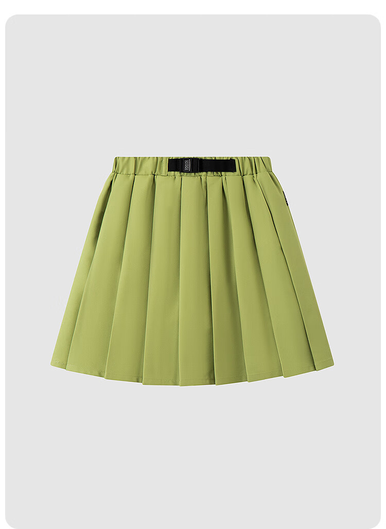 Annil Girls' Skirt, 2025 Summer New Fashion Sporty Style Elastic Black Pleated Short Skirt 4