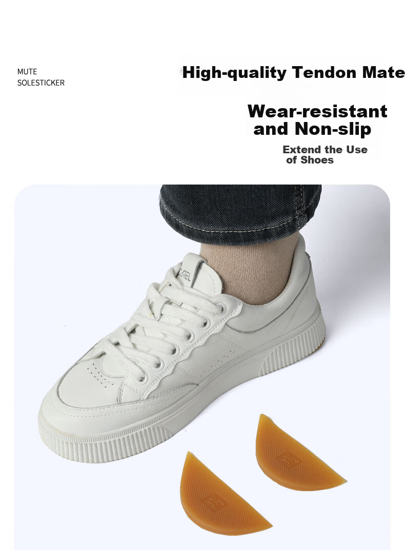 FOOTOPPO Heel Repair Patch, Shoe Sticker, Anti-Slip Sole, Sports Anti-Friction Patch, High Heel Shoe Heel Wear-Resistant Sound-Absorbing Repair Tool 5