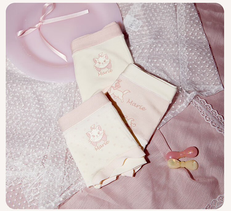 Gukoo Modal Women's Underwear Spring Summer Marie Cat Collaboration New Pure Cotton Crotch Ladies Underwear Set L 18