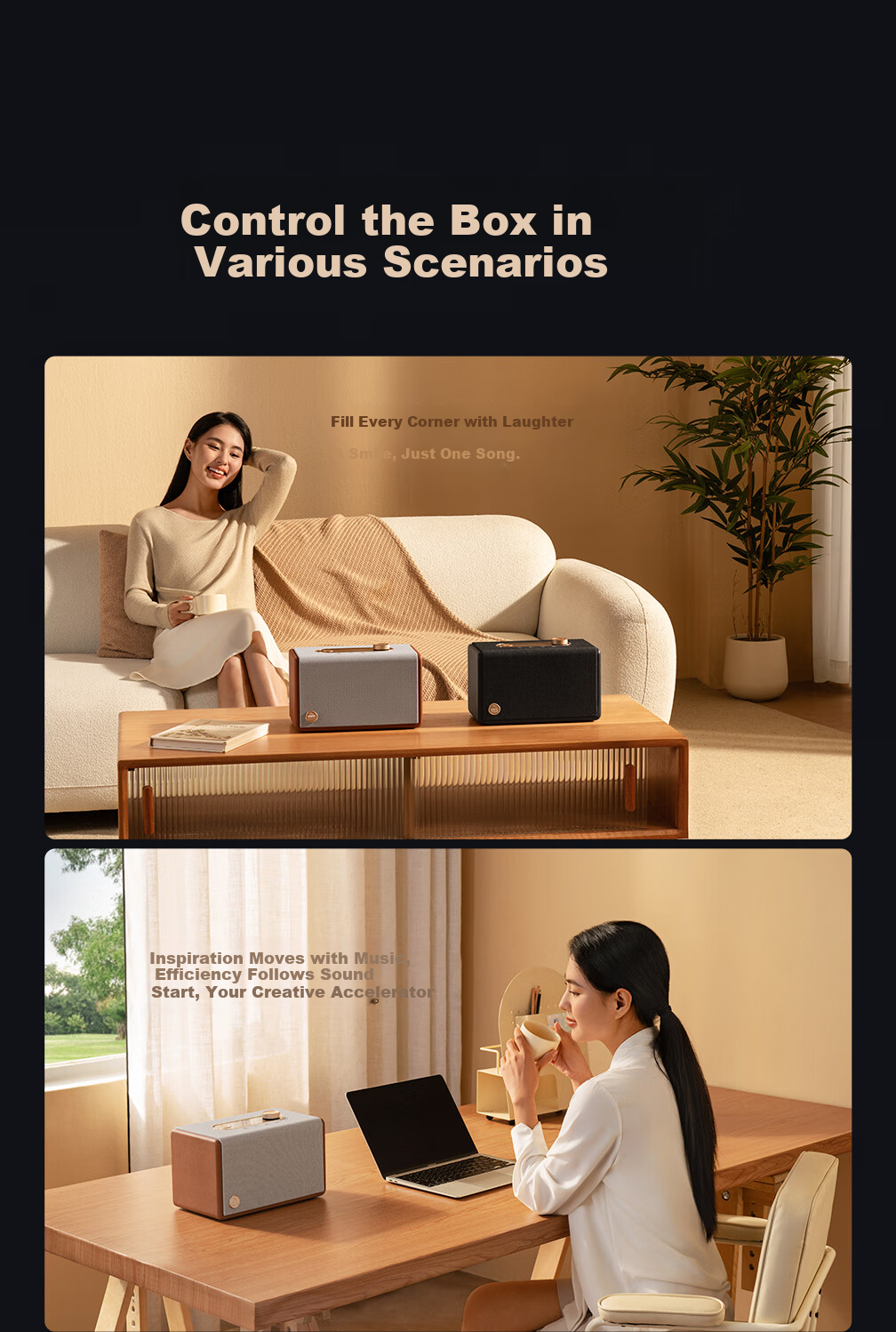 GIEC Q25 Speaker, WiFi Wireless Bluetooth, HiFi Audio System, Living Room Home Desktop Speaker, Combinable Home Theater, Multi-Room Connectivity, Lossless Sound Quality Premium Speaker 20