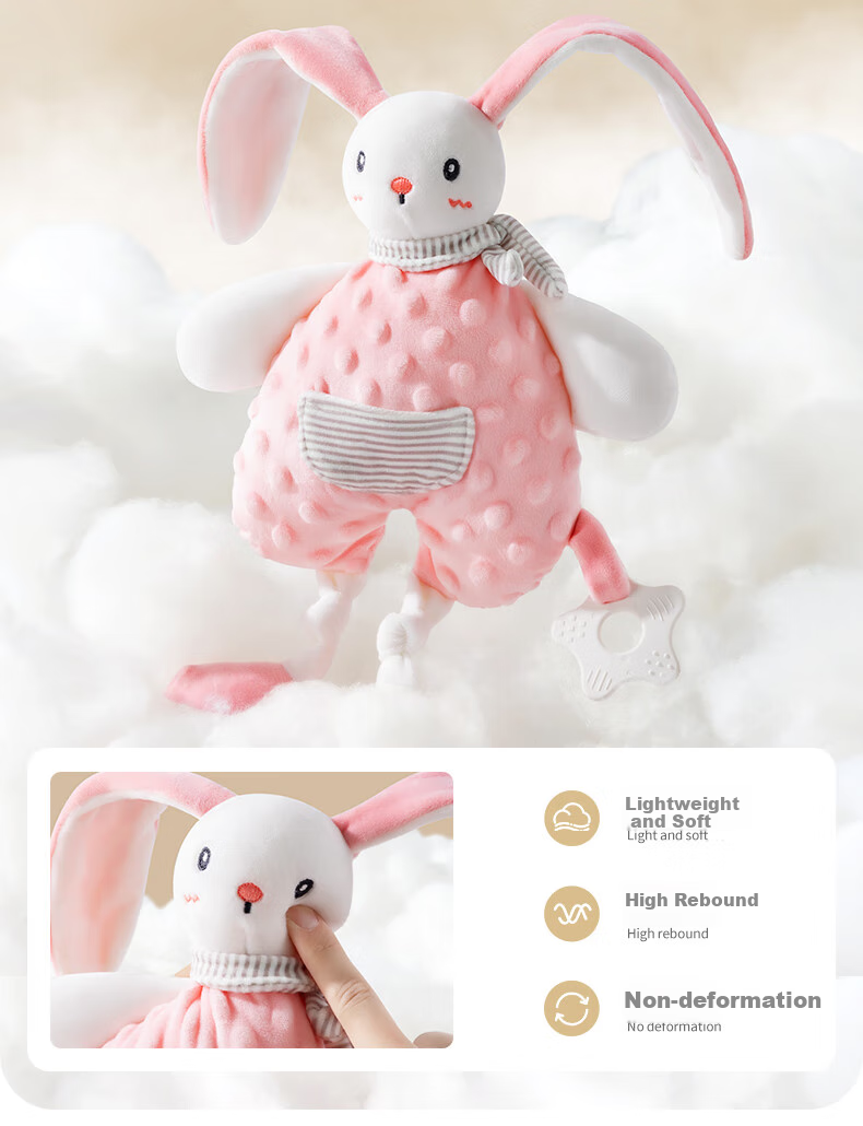 Beitaisi Comforting Doll Sleep Aid, Baby Soothing Blanket, Sleep-Inducing Toy, Edible And Chewable, Fox Blansu 12