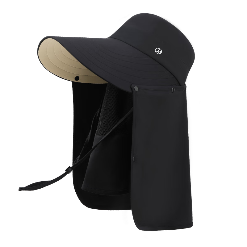 JIUMU Sun Protection Hat for Women, Sun Visor Cap, Sunhat, Open-Top Hat, Cool Hat, Summer Outdoor Face-Covering UV Protection Hat with Face Shield