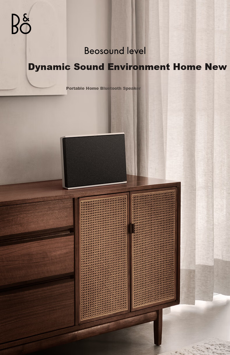 B&O [Gong Jun Endorsed] Beosound Level Bluetooth Speaker, Portable High-End Art Audio for Home Use, B& Audio, Dark Gray, Mid-Autumn Festival Gift 1