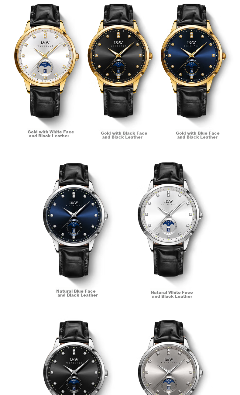Aiwochi Swiss Iw Watch, Men's Mechanical Watch, Fully Automatic, 2026 New Model, Official Authentic Product, Men's Famous Watch Brand, Men's Timepiece 15
