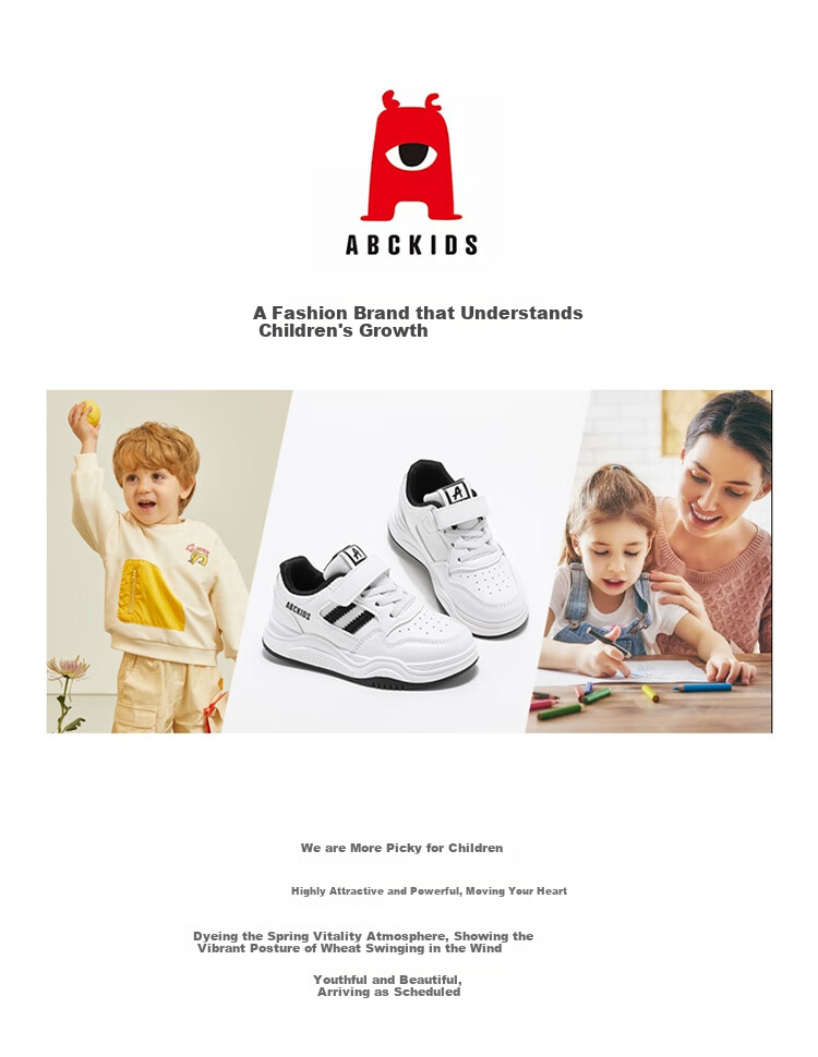 ABC KIDS Children's Canvas Shoes, Autumn Kids' Shoes, Boys' And Girls' White Sneakers, White Sports Shoes, 3036 Black, Size 29 1