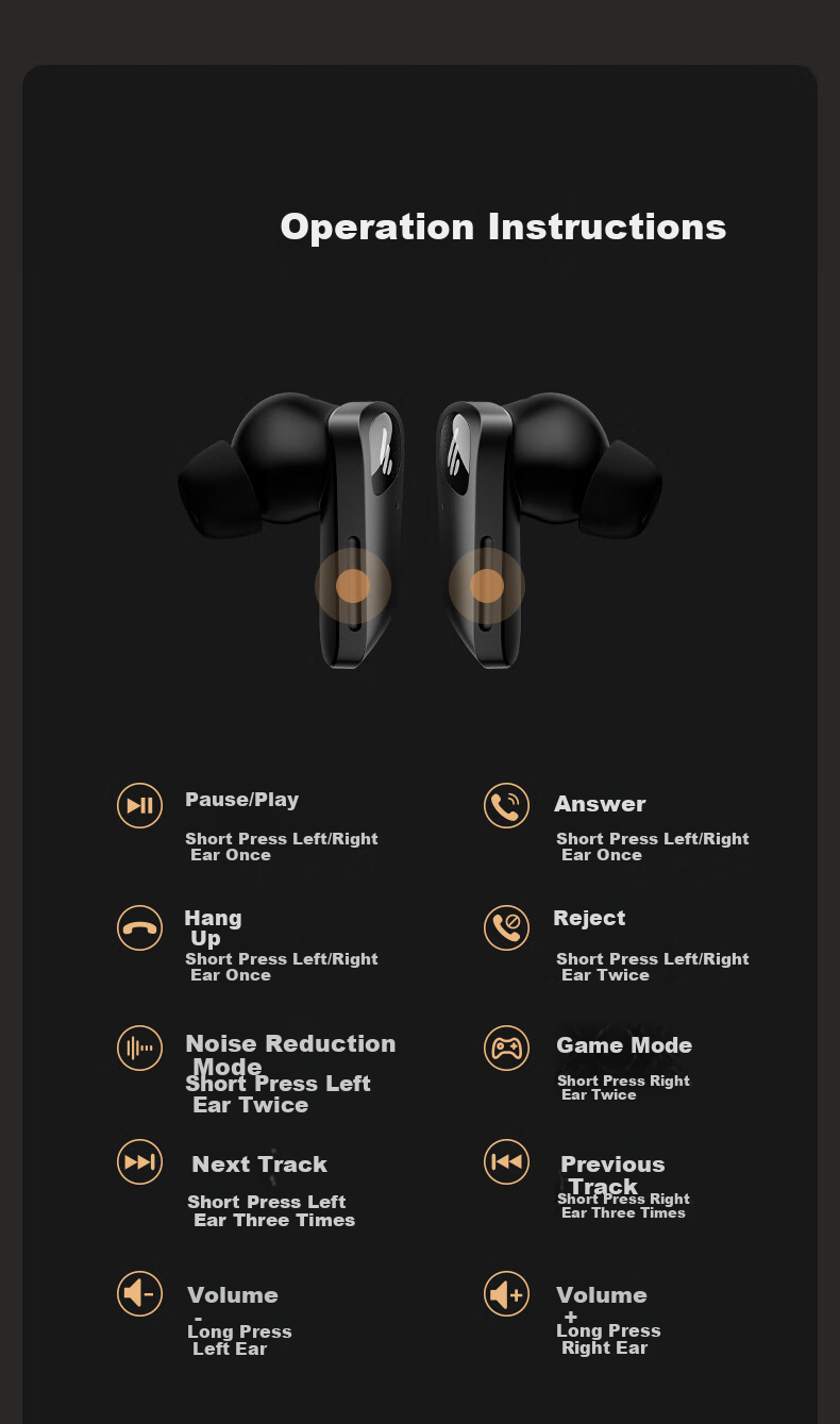EDIFIER [Digital Multi-Year Recommendation] NeoBuds Planar True Wireless Active Noise Cancelling Bluetooth Earphones, Compatible with Apple, Huawei, Xiaomi, OPPO Phones 14