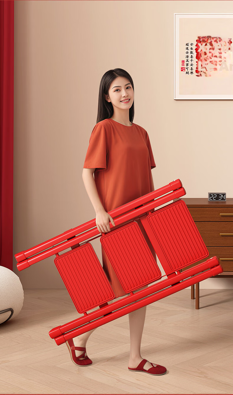 Chibailun Folding Ladder, Household A-Frame Ladder, Widened Steps, Thickened Carbon Steel Iron Ladder, Multifunctional Climbing Ladder 13