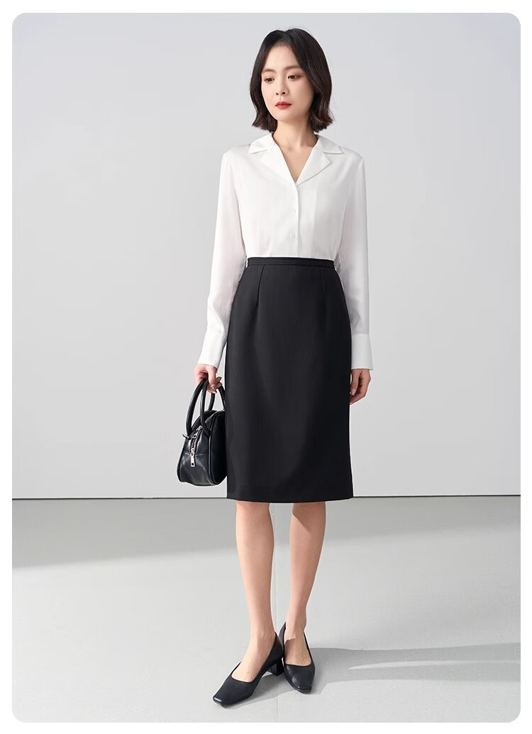 Bodexiaojie Black Interview Skirt, Women's Short Skirt, Professional Pencil Skirt, Formal Bodycon Skirt, Suit Skirt 22