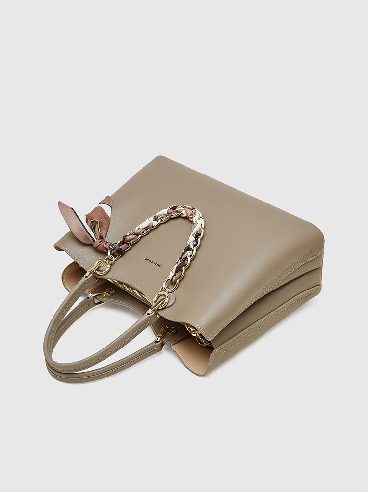 Pierre Cardin Women's Handbag, Tote Bag, Shoulder Bag, Crossbody Bag, Commuter Bag, Mom Bag, Holiday And Birthday Gift, Brown, with Free Gift Box 27