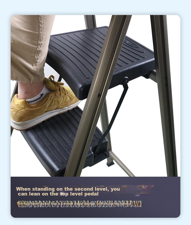 Werner Folding Ladder, Household Aluminum Alloy Step Stool, A-Frame Ladder, Indoor Stairs, 1.6 Meters, 234T-3CN 16