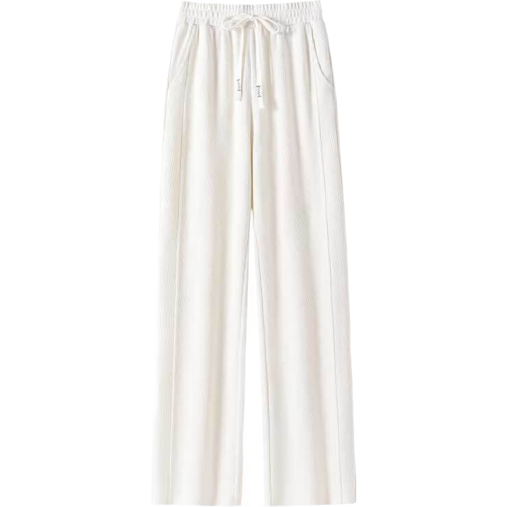Baleno Casual Banana Pants for Women 2026 Spring Autumn New Simple Fashion High Waist Soft Slim Straight Wide-Leg Casual Pants