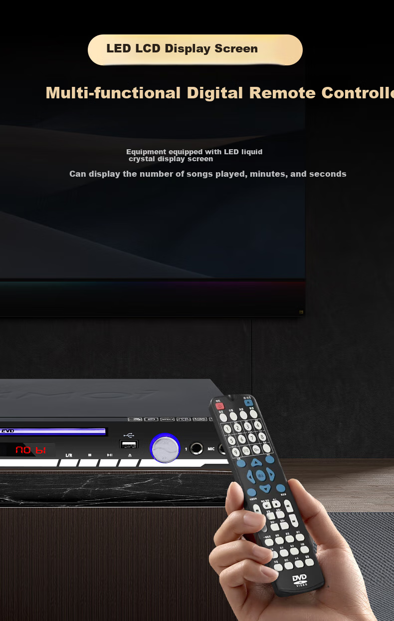 Amoi SA-891 DVD Player CD VCD DVD Qiaohu Player Disc Player Optical Drive USB MP3 (Black) 8