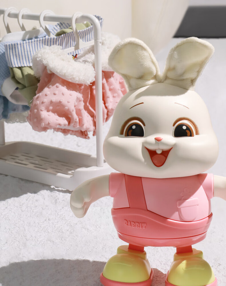 Dimoarch Electric Singing And Dancing Rabbit Toy for Babies, Educational Head-Lifting Practice Training Electric Toy for Infants And Childre 11