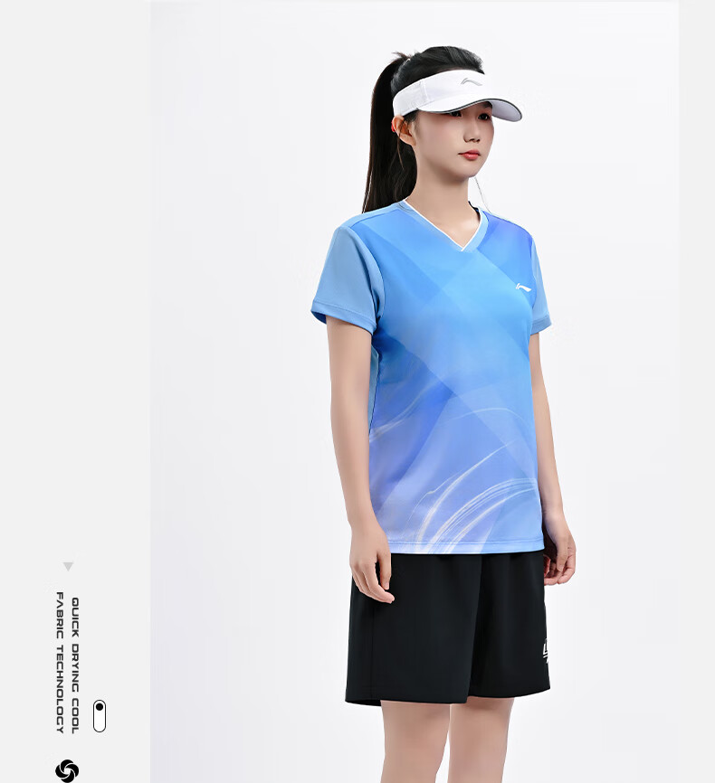 LI-NING Table Tennis Shirt New Professional Quick-Dry Short Sleeve Breathable Training Competition Sportswear 3XL 10