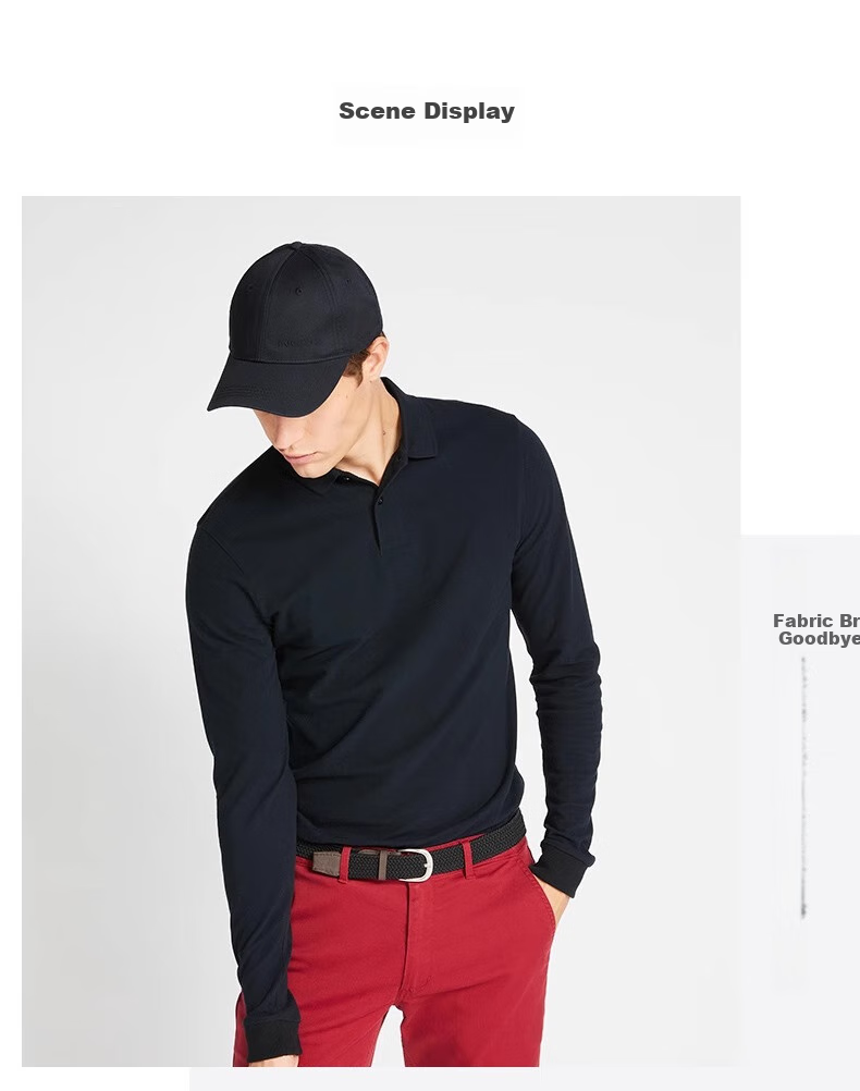 DECATHLON Men's Long-Sleeve Polo Shirt, Loose-Fitting T-Shirt with Collar, Large Size Men's Clothing, Autumn And Winter Sportswear, 4000650 13