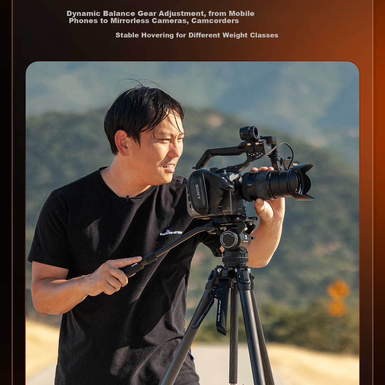 SmallRig X POTATO Jet Tribex Carbon Fiber Tripod, One-Touch Full-Open Professional Photography Tripod, Camera Shooting Hydraulic Arm Head, Camera Support Stand 11