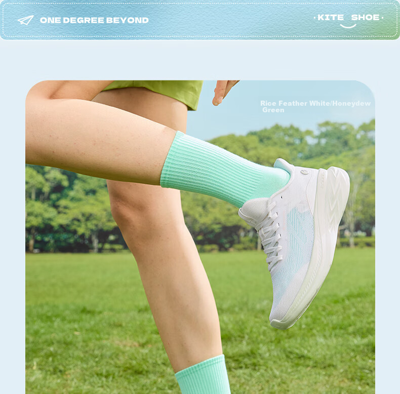 361° Women's Running Shoes Feiyu 3 Spring And Summer Breathable Outdoor Thick-Soled Casual Commuter Running Shoes for Women 682512219-1 22