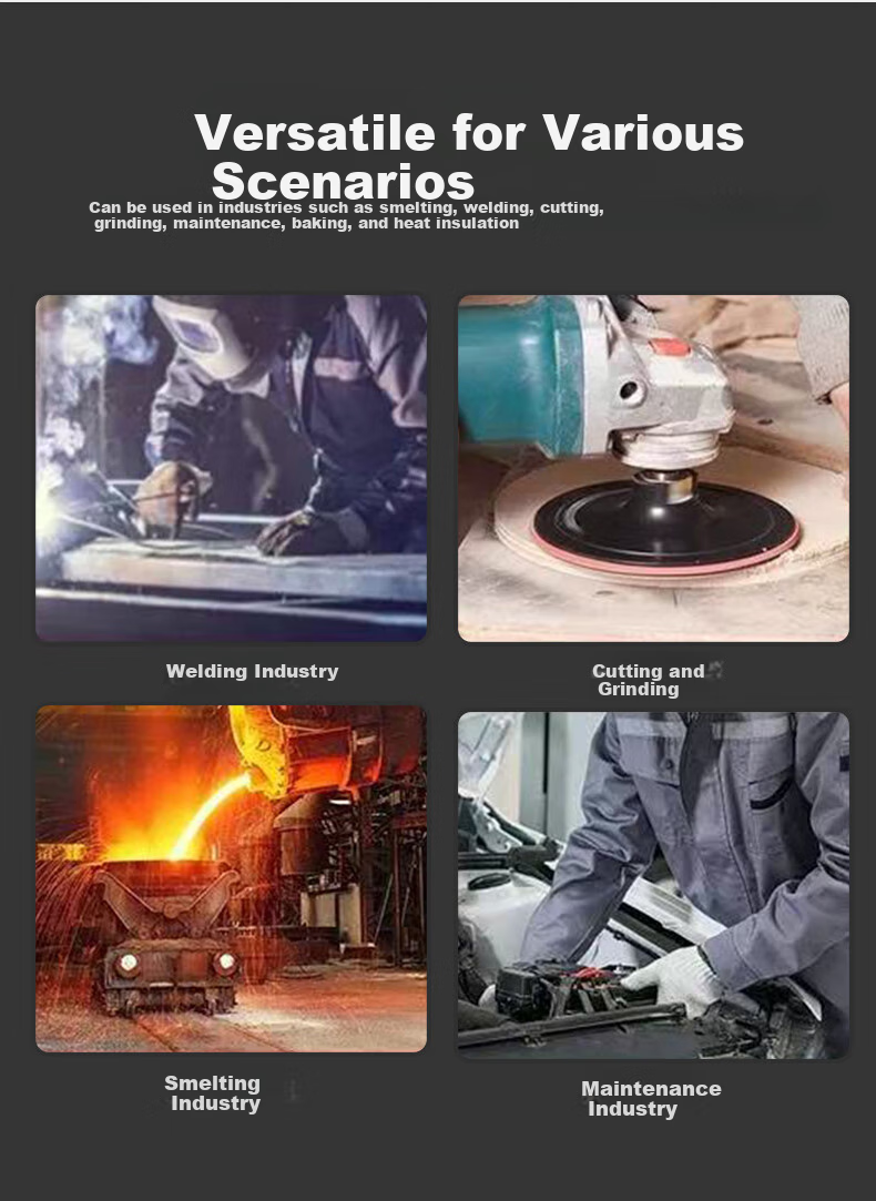 Shandouao Heat-Resistant Gloves, 500 Degrees Insulation Anti-Scalding SD-GW400 Non-Slip Gloves, 1 Pair 10