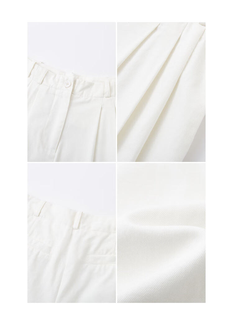 Dme [Relaxed Loose Pants] Spring Japanese-Style Commuter Pleated Cloud-Feel Cotton Trousers, Slimming And Versatile Women's Casual Pants 6