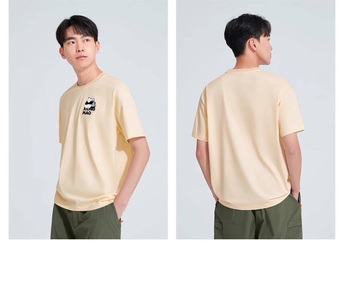 CAMEL Panda Quick-Dry T-Shirt Short Sleeve Unisex 2025 Spring Summer Cooling Sun Protection Outdoor Casual Crew Neck Base Shirt 3XL 33