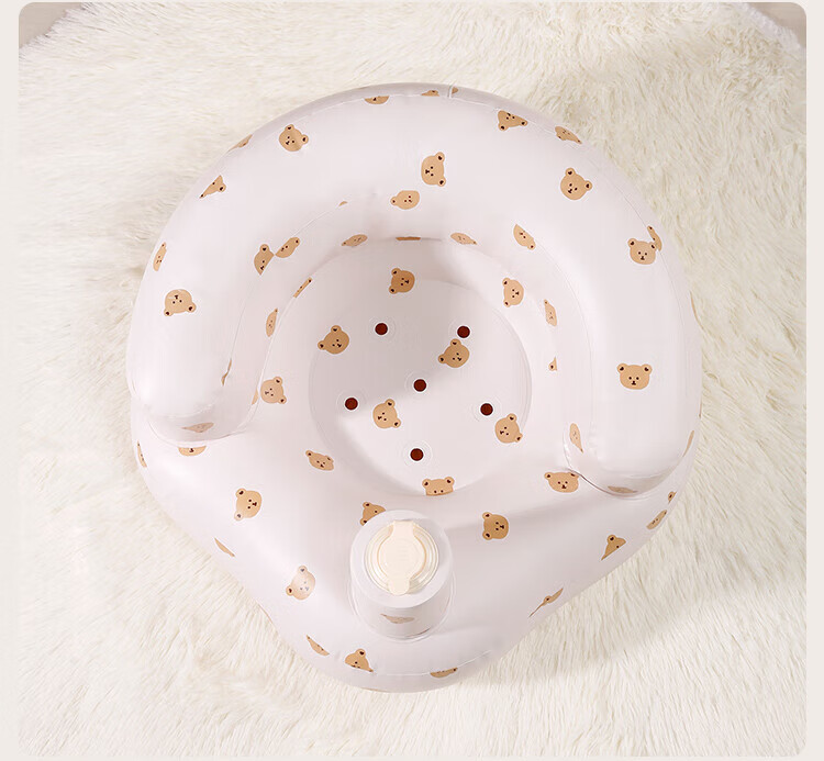 Aibao Adjustable Infant Sitting Cushion Baby Training Seat Baby High Chair Learning Seat Soothing Inflatable Anti-Fall Chair Bear G026 19