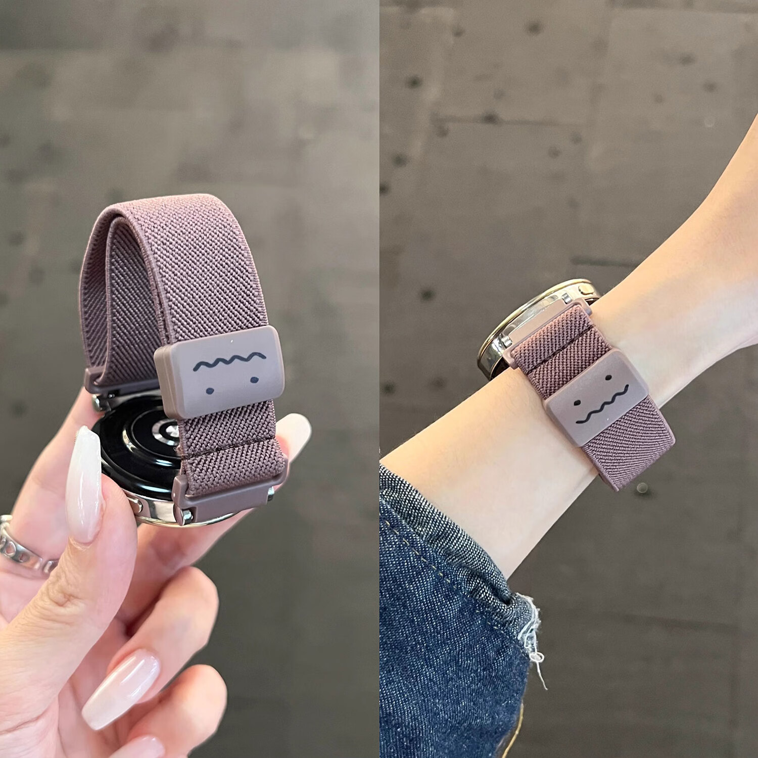 XUANDAI "Cute Graffiti" Compatible with Huawei GT5 Strap, GT6 Woven Watch, GT4 Women's Nylon Wristband, Huawei Watch GT5 Pro Magnetic 41mm Accessory, Watch5 Women's 5