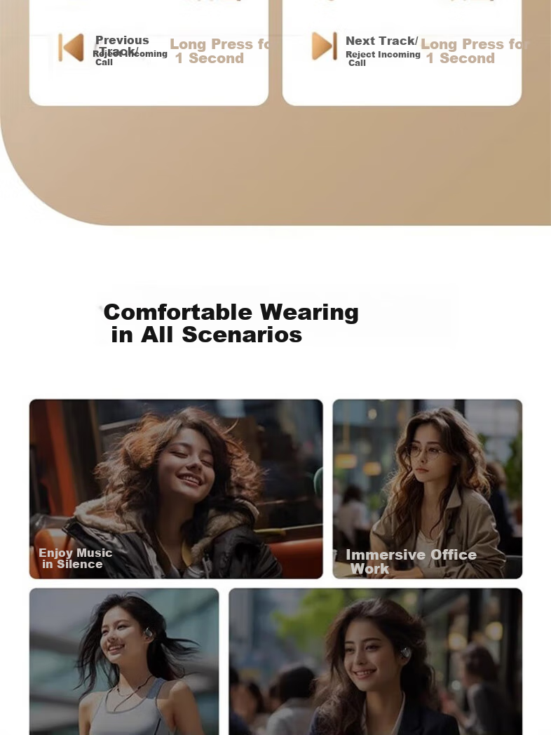 MICROKIA [Ultra-Audio | Cloud-Like Comfort] Bluetooth Headphones, Over-Ear Bone Conduction Concept, Wireless Non-In Open Design, Long Battery Life, Commuter And Sports Headphones 17