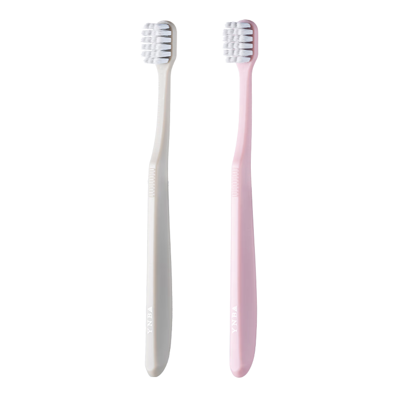 Haoci Liangpin Soft Bristle Toothbrush Silver Ion Antibacterial Adult Couple Family Wide Head Ultra Soft Bristle Toothbrush 2-Pack
