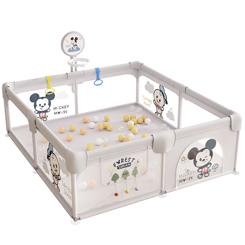 Детский игровой коврик Disney Baby с ограждением, 1.8м, бежевый