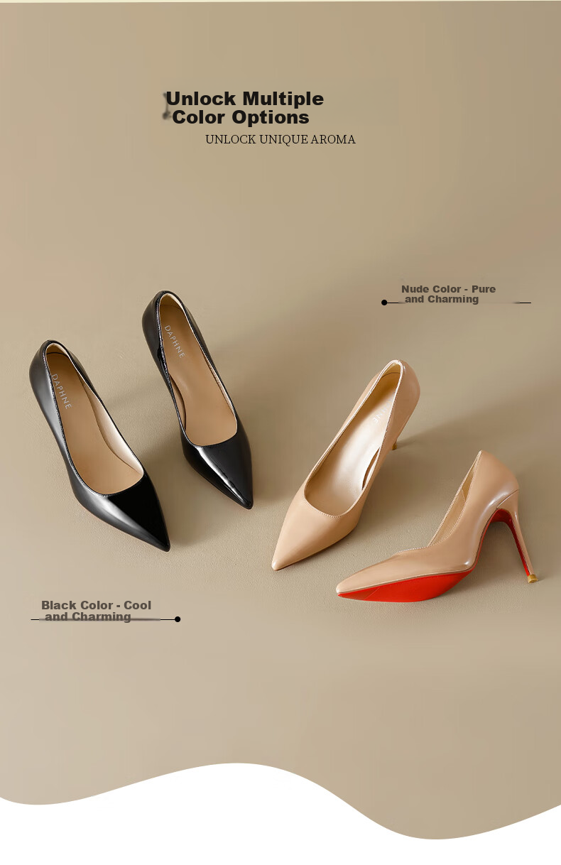 Daphne Red High Heels for Women, 2026 New Style Pure Desire Comfortable Pointed Toe Stiletto Elegant High Heels Women's Pumps 3