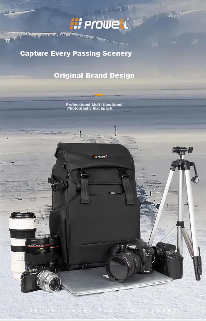 Pulewei Camera Bag, Urban Travel Photography Backpack, Waterproof Camera Bag, Nikon Sony Canon Mirrorless DSLR Photography Backpack, Large Capacity Inner Liner Bag, Commuter Bag 1