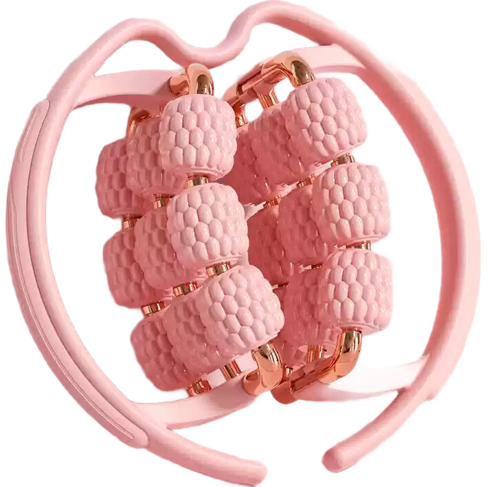 Duweike Leg Massager, Circular Leg Roller, Calf Muscle Relaxation Roller, Foam Roller, Pink