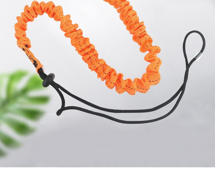 Baige Anti-Fall Safety Rope High-Altitude Work Fall Protection Elastic Retractable Rope Orange CW677166 1