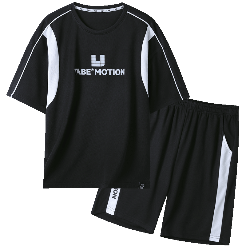Xiaozhutuoni Boys' Sportswear Set, Children's Summer Mesh Quick-Dry Outfit, Plus Size Clothing for Older Childre