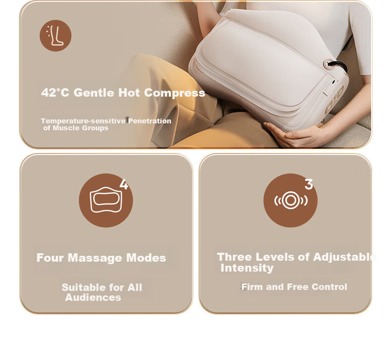 AUX Cervical Massager 4332 (Rechargeable Gift Box Set), Back And Neck Massage Device Pillow, Shoulder And Neck Pain Relief Tool, Mid-Autumn Festival Gift 3