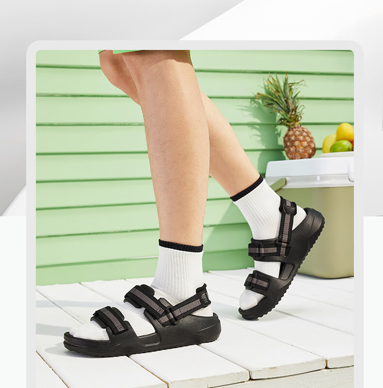 361° Men's Sports Sandals, Summer New Style, Outdoor Beach Casual Shock-Absorbing Soft-Soled Water Shoes, 672526711-5 7