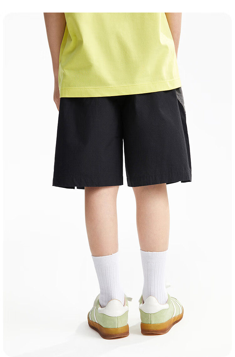 Annil Boys' Shorts, 2025 Summer New Style, Pure Cotton Pants, Casual Breathable Mid-Length Shorts, Jacquard Five-Point Shorts 8