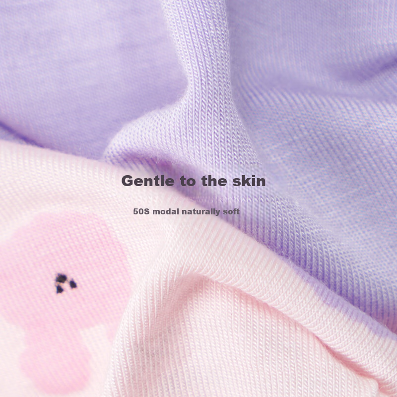 Jiusuiban Girls' Underwear, 50s Modal Antibacterial Thin Triangle Panties for Older Children, Baby A-Class Cartoon Cute Rabbit Shorts