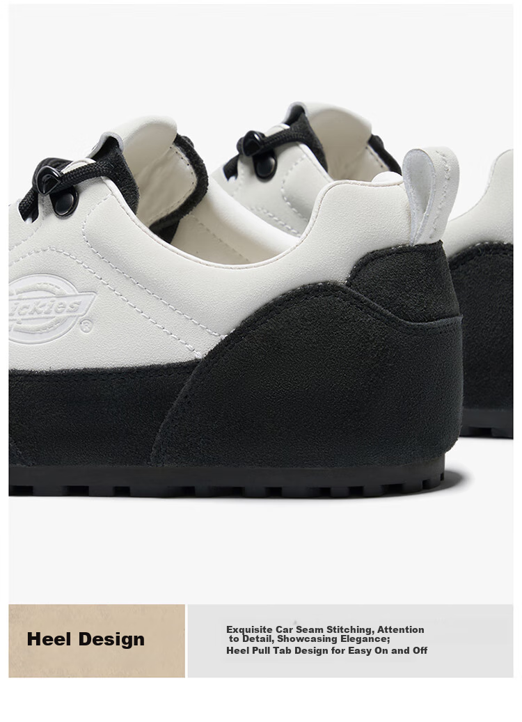 Dickies Women's Low-Top Casual Sneakers, Trendy Versatile Flat Shoes, Beige Gray, Size 36 5