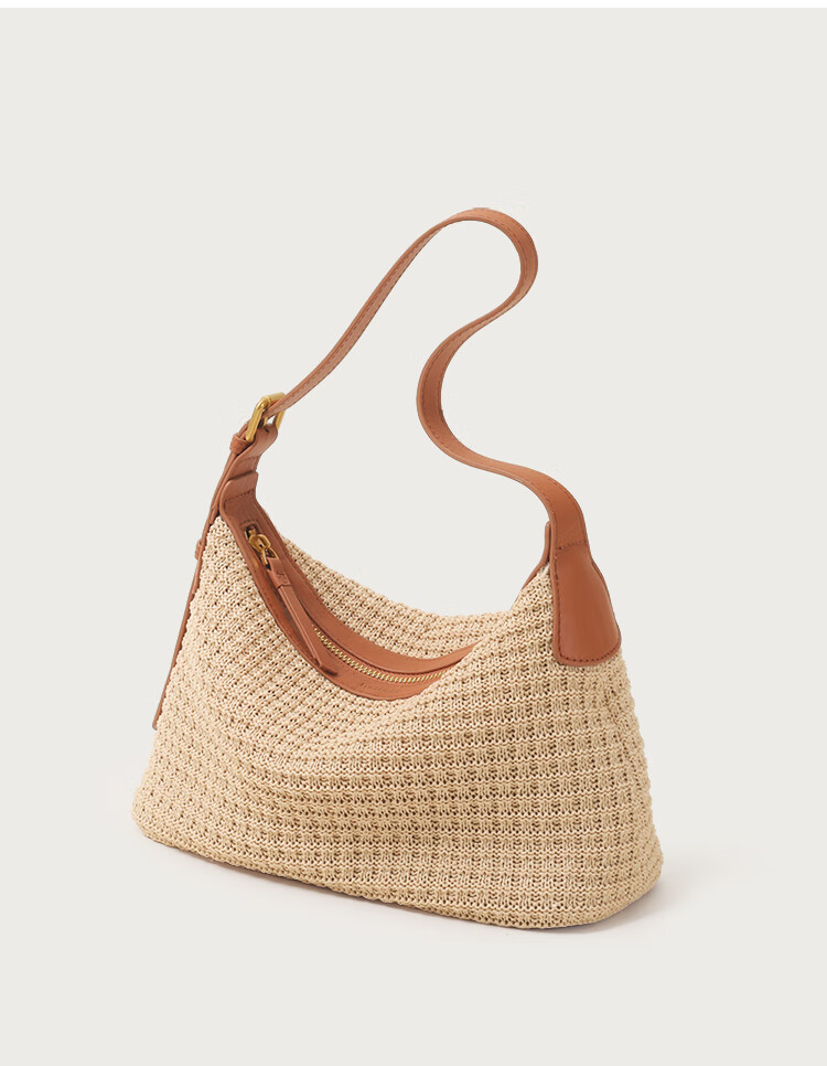 Mood New Casual Vacation Beach Bag, Hobo Underarm Bag, Commuter Tote Crossbody Woven Bag, Birthday Gift 13