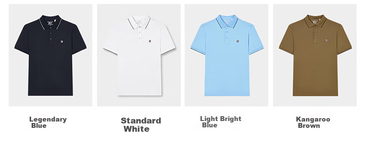 FILA Official Men's Polo Shirt 2026 Summer Cooling Short Sleeve Breathable Casual Business Top 10