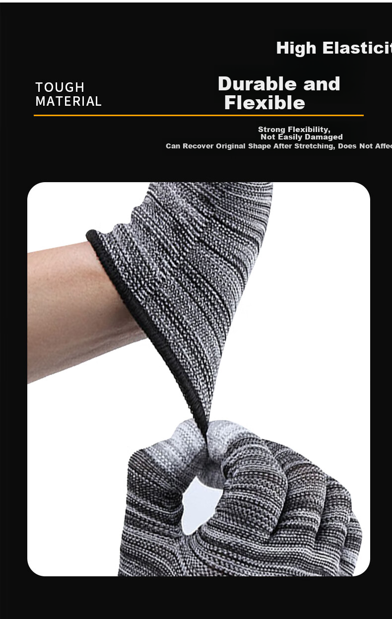 Maozheng Dipped Work Gloves, 10 Pairs, Carbon Fiber Coated Finger Anti-Static Non-Slip Lightweight Breathable for Work, Thin Style 9# 5