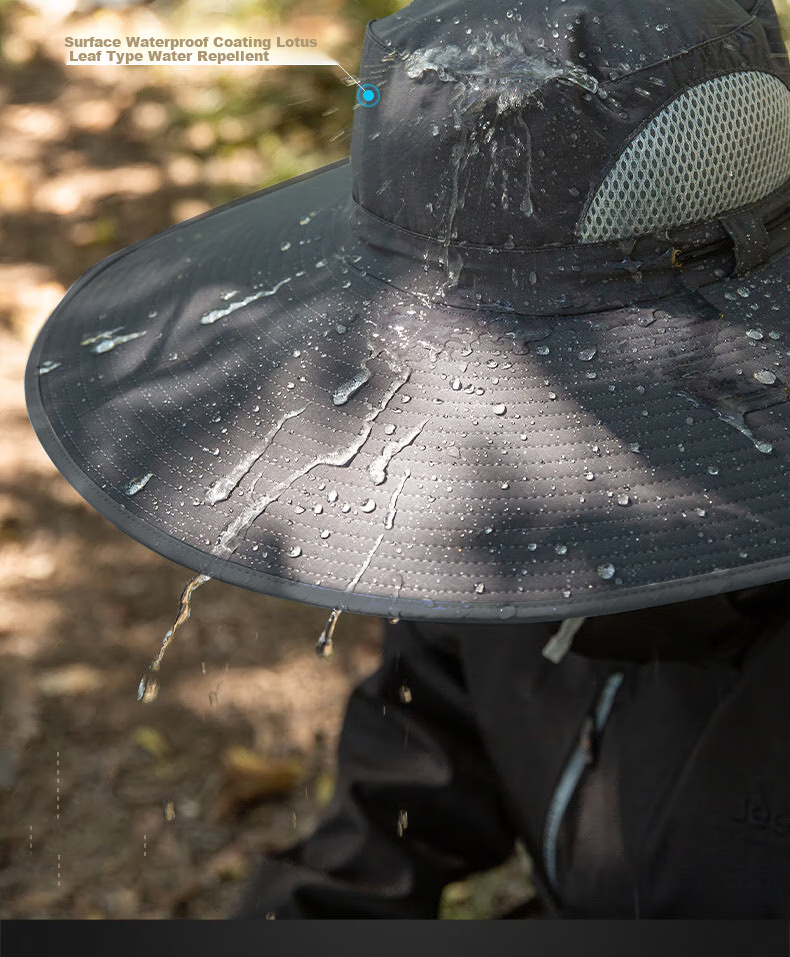 Nanjiren Summer Outdoor Sun Hat for Men, UV Protection Sunscreen Hat, Foldable Fisherman Hat, Breathable Hiking Cap 6