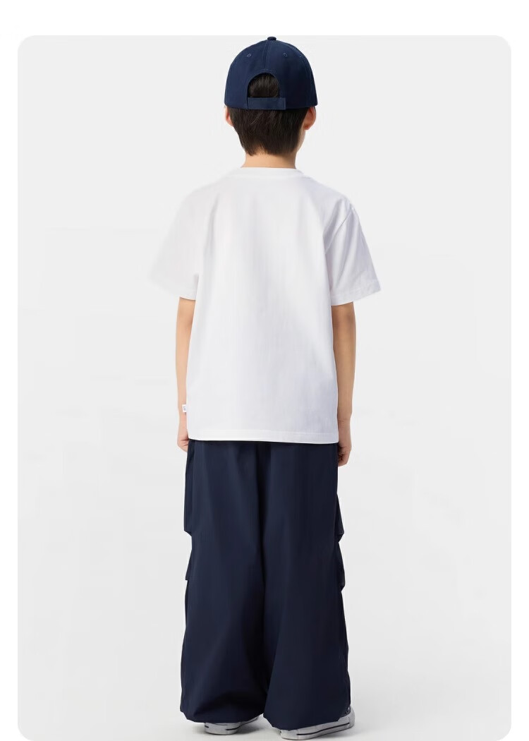 GAP [Same Style for Older And Younger Kids] Boys' Summer Moisture-Wicking Quick-Dry Short-Sleeve T-Shirt Children's Clothing 775228 14