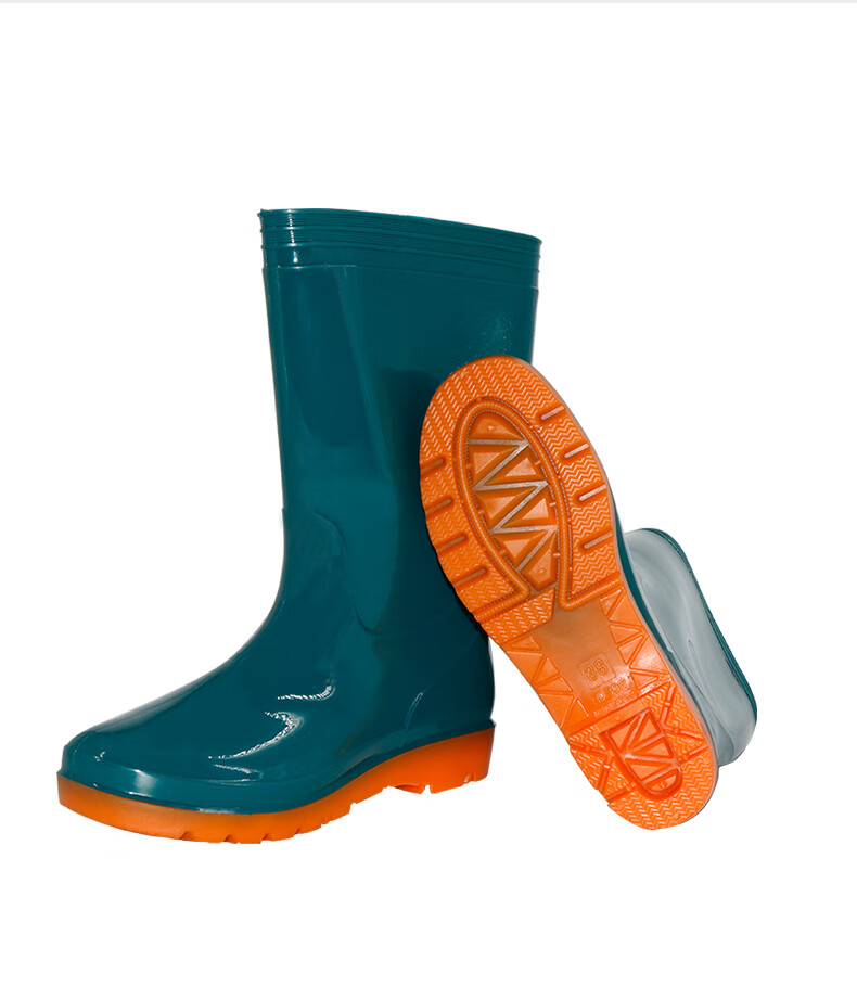 Baige Women's Rain Boots Low-Cut Rubber Waterproof Non-Slip Acid-Resistant Farm Work Safety Boots Dark Green Size 36 CW676253 9